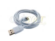 Cable de datos blanco Blue Star de carga rápida con conector USB a conector lightning, en blister